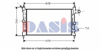AKS DASIS 151520n -  Радиатор, охлаждение двигателя